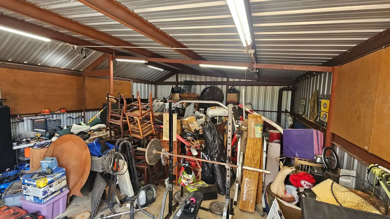 Metal shop, packed to the walls.